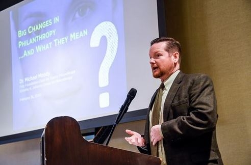 Dr. Michael Moody speaks at The Spartanburg County Foundation